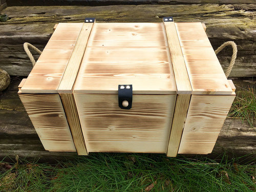 Mittlere Aufbewahrungskiste / Erinnerungsbox aus Holz